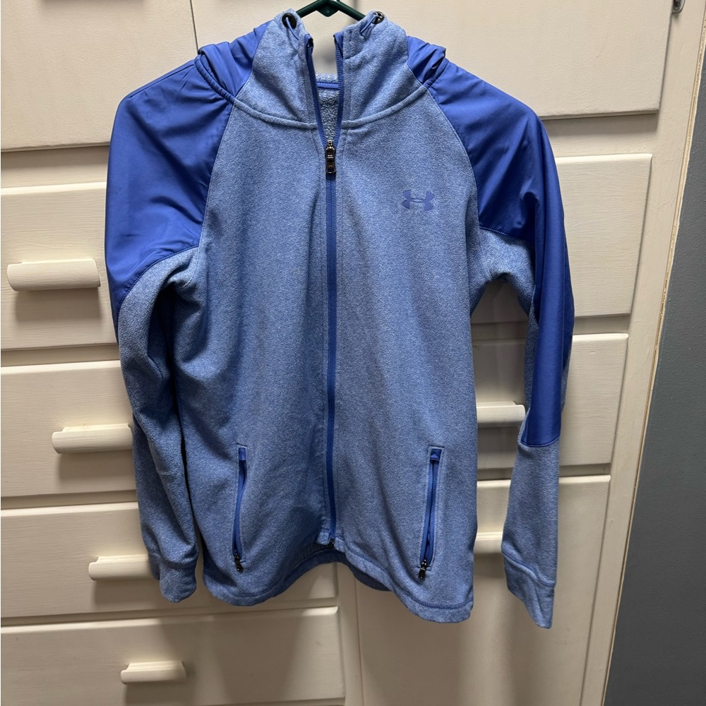 Under Armour Two-Tone Blue Zip light weight coat